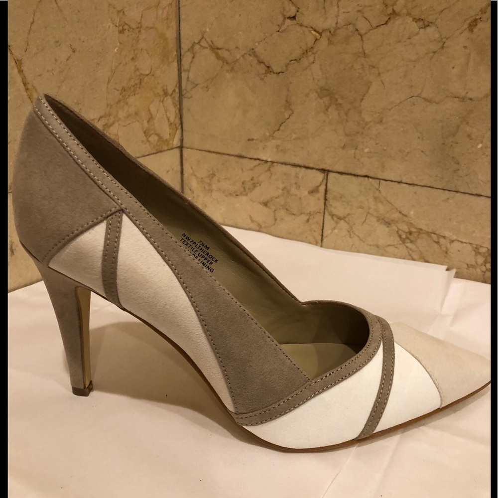 Nine West Neutral Suede Pump